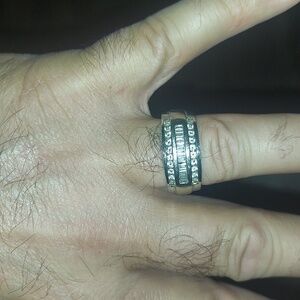 Mens Wedding Band 14 karat gold. Over 12.5 DWT ( over.6 oz white gold) size 6